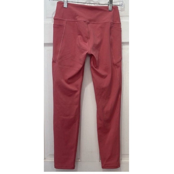 Aenlley Pink Yoga Active 2 Pocket Leggings Girls Size Large (24x25) - Picture 5 of 5